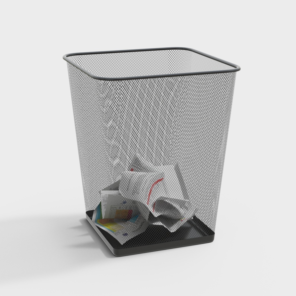 垃圾桶3D模型