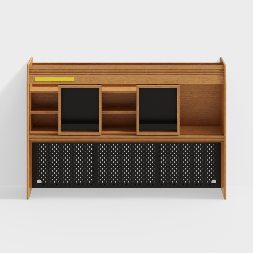 凡屋家具-花园餐边柜上柜-1.8M樱桃木款3D模型