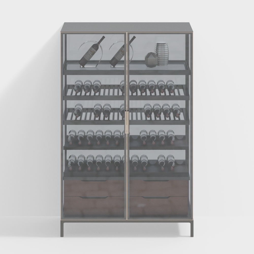 Masasanty/玛萨圣帝-现代酒柜1 【展厅】3D模型