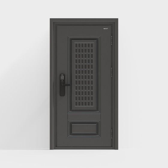 (Brown Silver) Ventilated Single Door