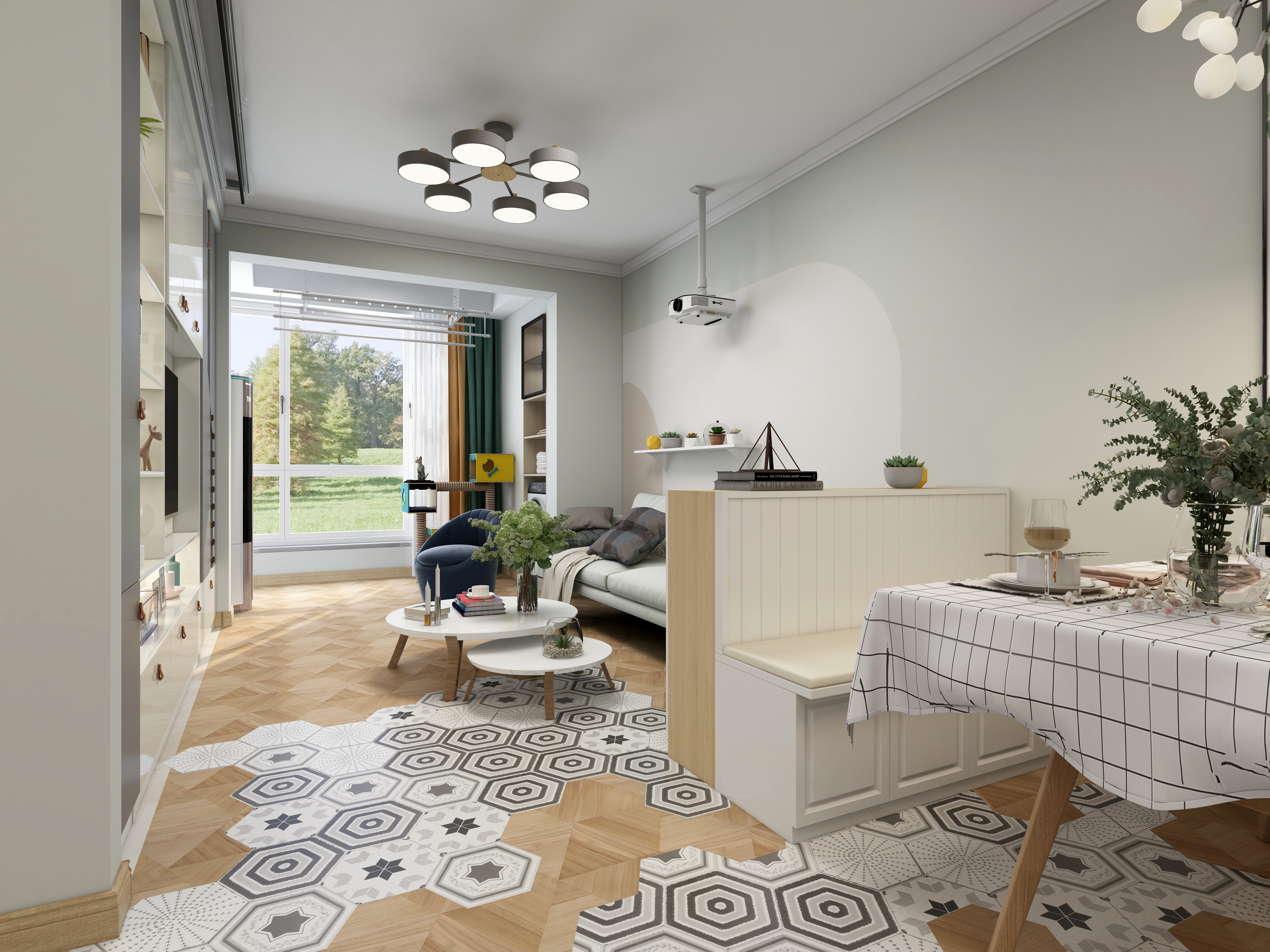 宁静致远18171330447-德信海德公园83.00㎡A2’3室2厅1卫1厨-装修设计方案