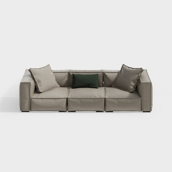 Modern Seats & Sofas,3-seater Sofas,Three-seater Sofas,Earth color