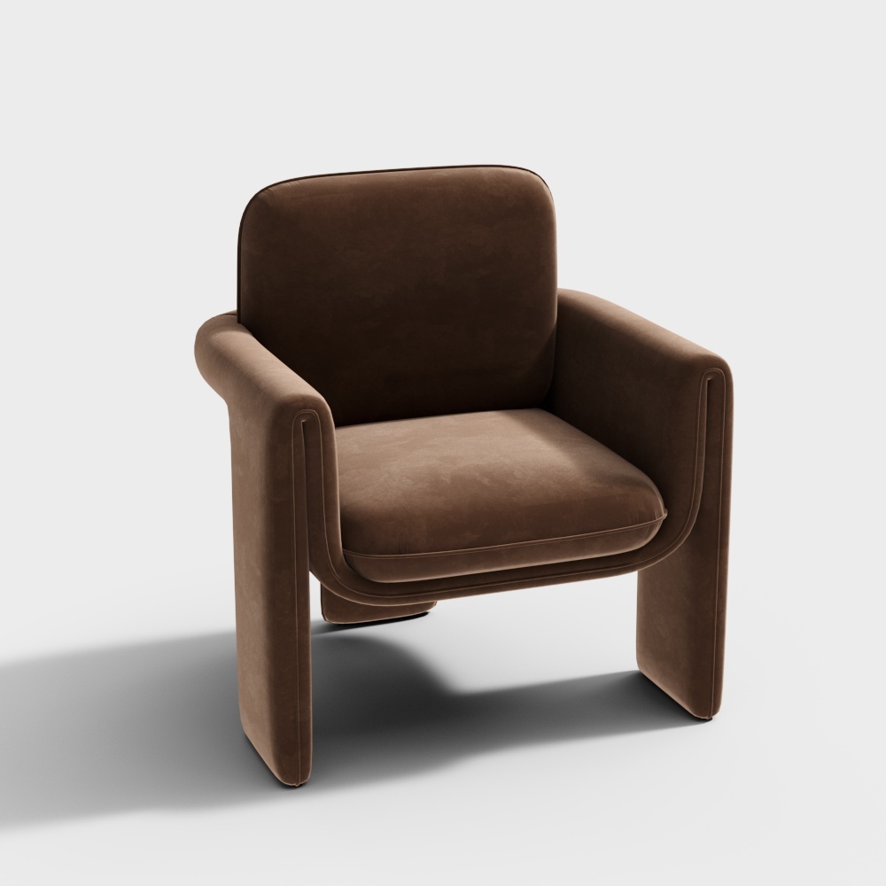 临点-舒沐居-单人椅-A483D模型
