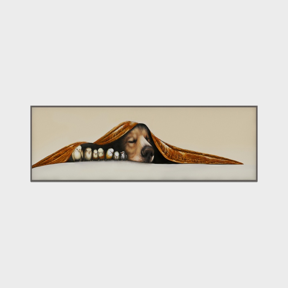 龙匠饰家-北欧轻奢装饰画-卧室装饰画3D模型
