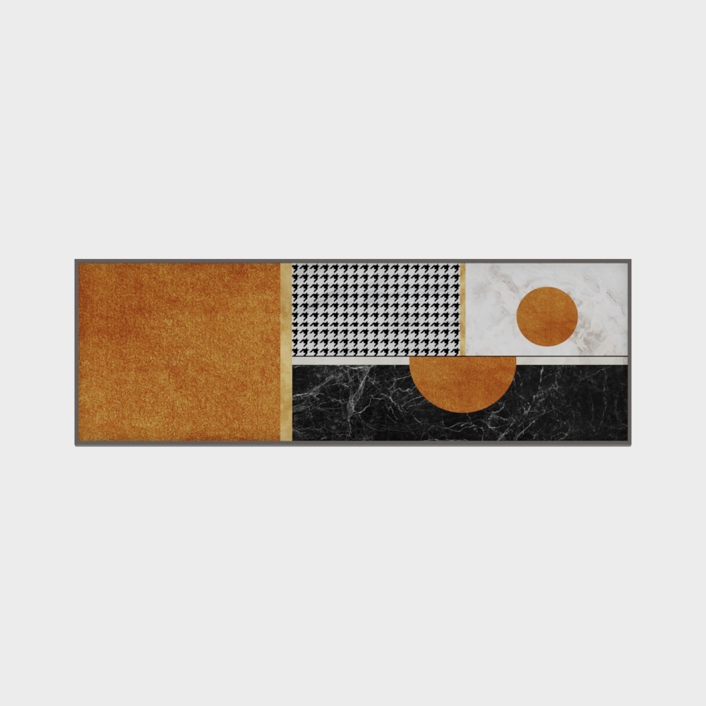 龙匠饰家-北欧轻奢抽象床头装饰画-卧室装饰画