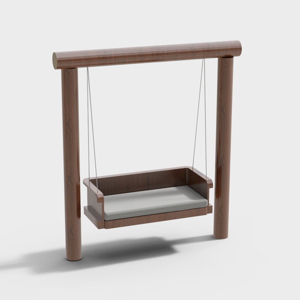 现代户外吊椅秋千坐垫3D模型
