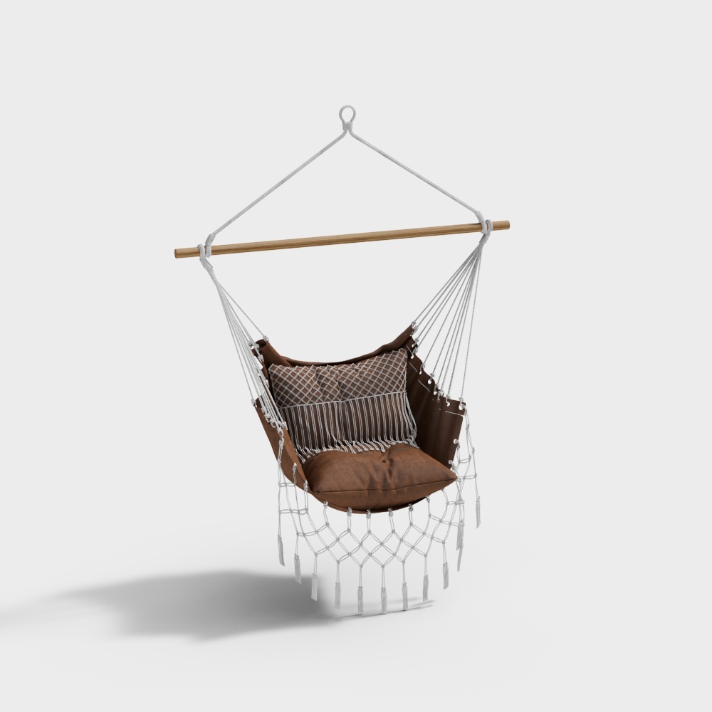 现代皮革吊椅3D模型