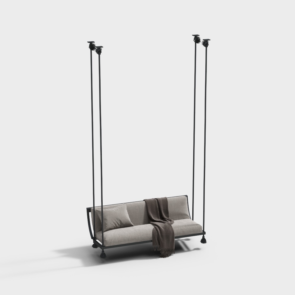 现代布艺吊椅3D模型