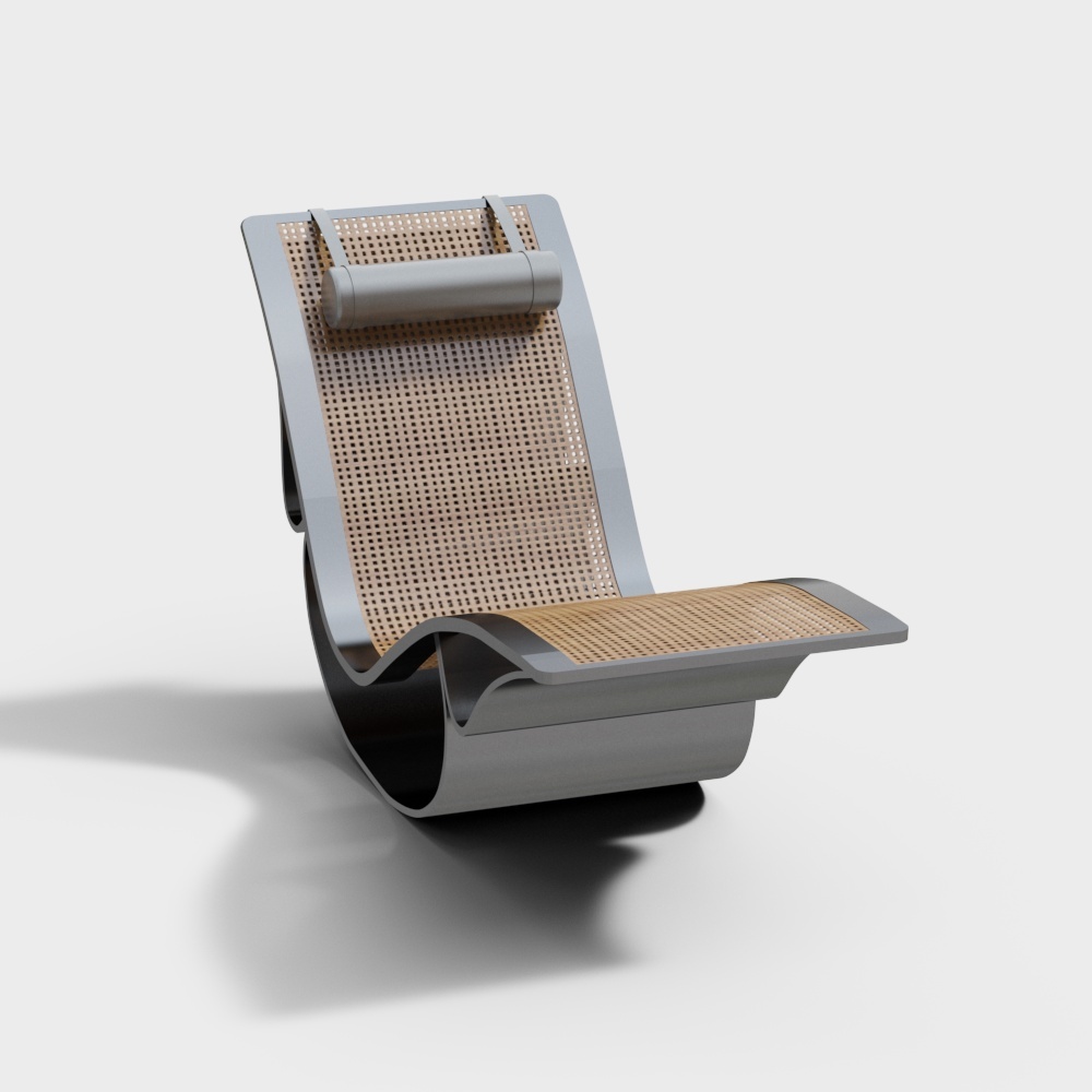 现代户外躺椅吊椅休闲椅3D模型