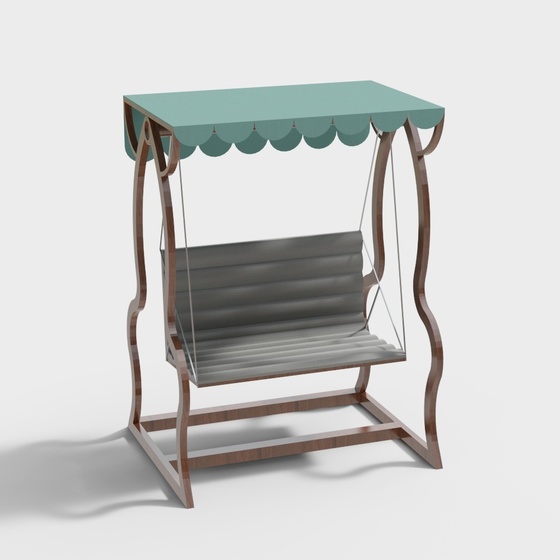 Scandinavian Outdoor Swing Chair,Green