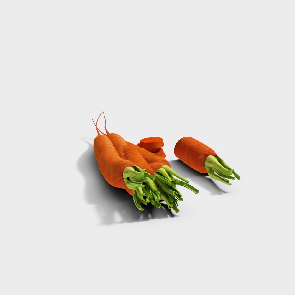 胡萝卜3D模型