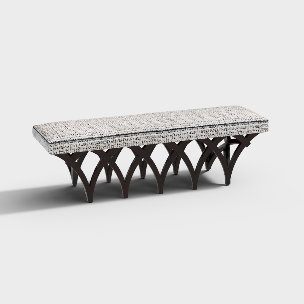 FREE MANSION Bed Bench3D模型