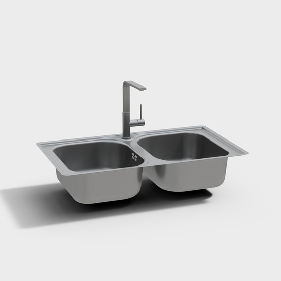Modern double sink sink
