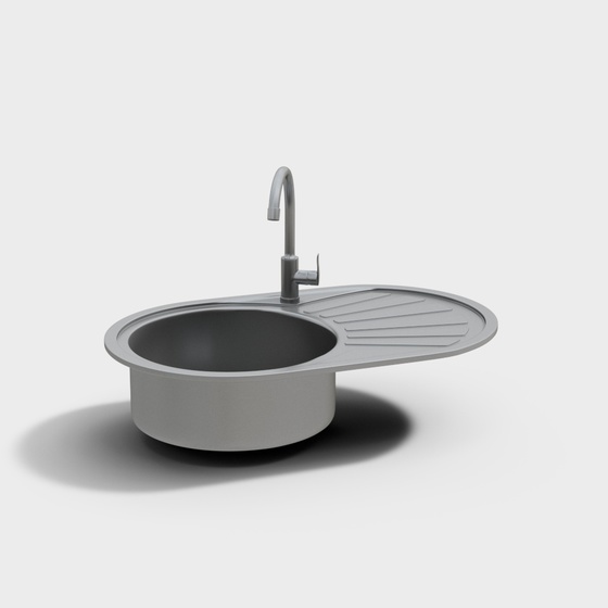 Modern sink vegetable basin right flat