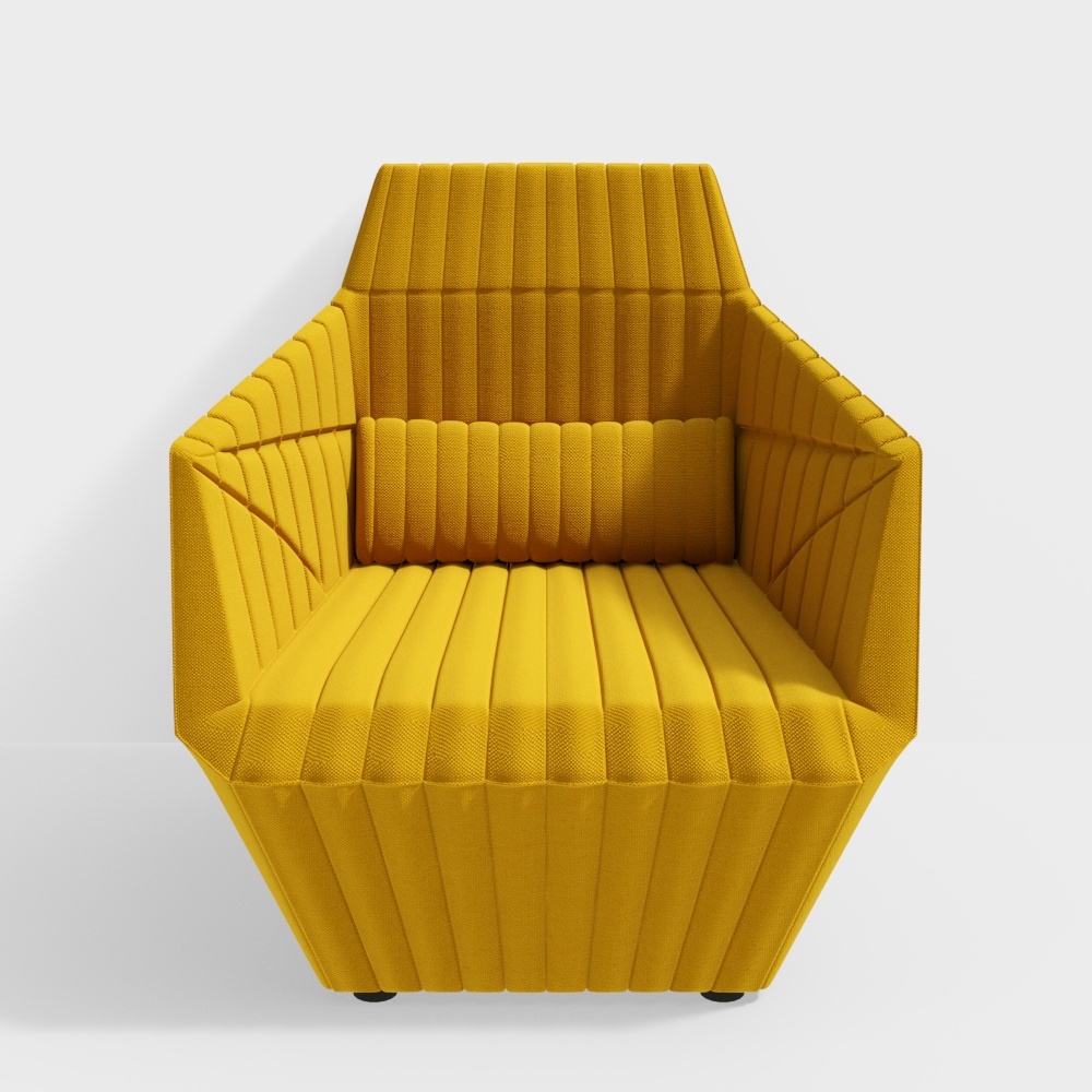 单人沙发_写意空间_Armchair_#facett#3D模型