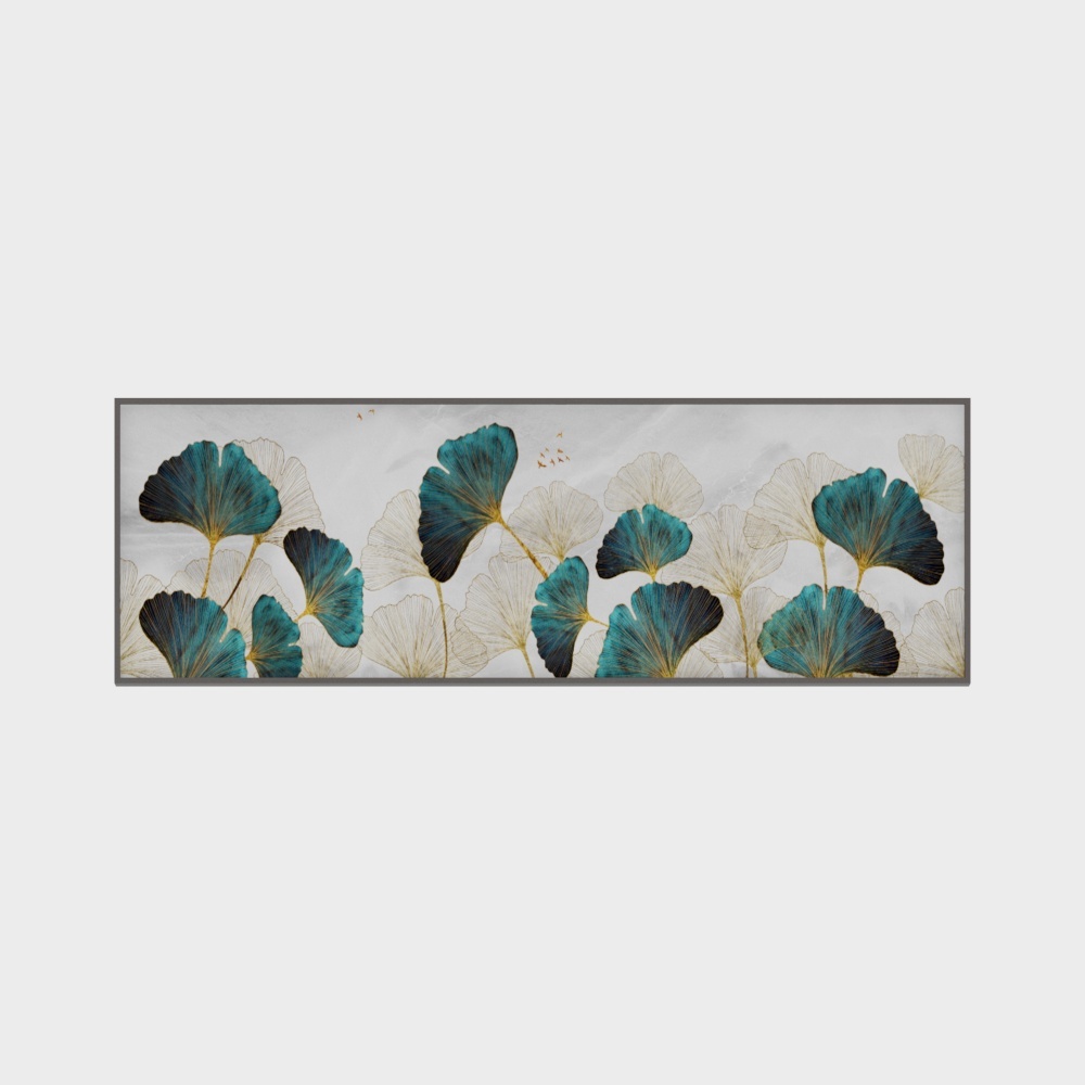 龙匠饰家-新中式轻奢装饰画-卧室装饰画3D模型