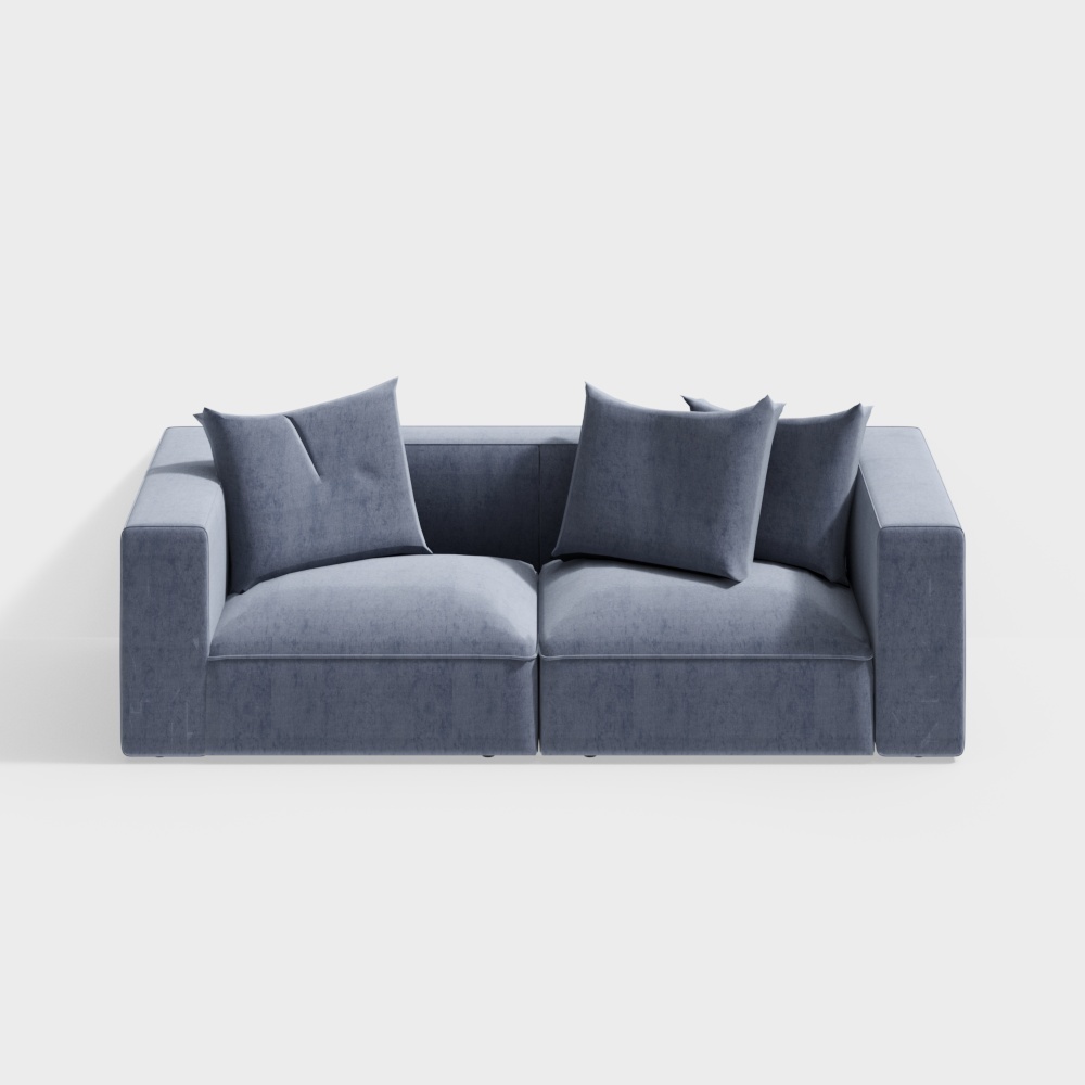 双人沙发_写意空间_sofas_#NILS#3D模型