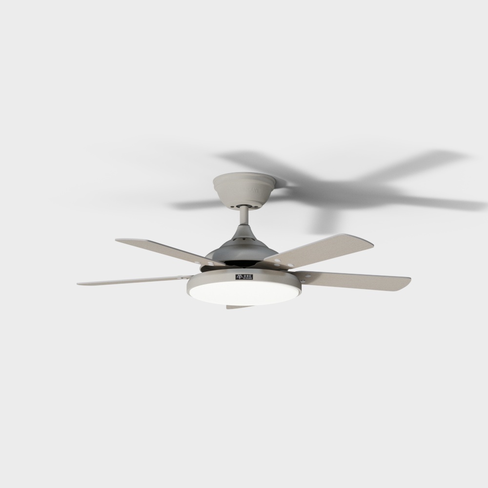 名家汇-现代系列-直叶吊扇灯-M42-A102OW3D模型