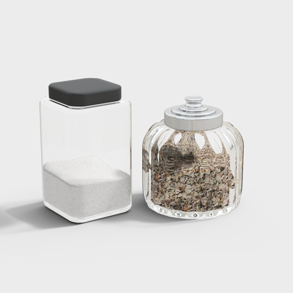 现代厨房调料瓶罐器皿方圆