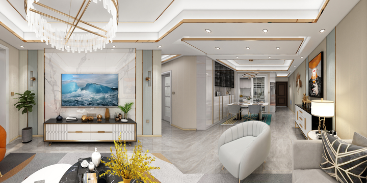 黄新远-现代轻奢-装修设计方案