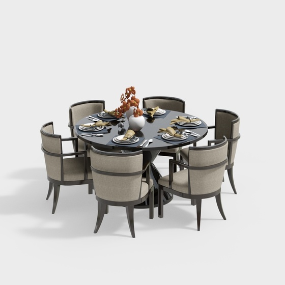 Contemporary Dining Sets,Earth color