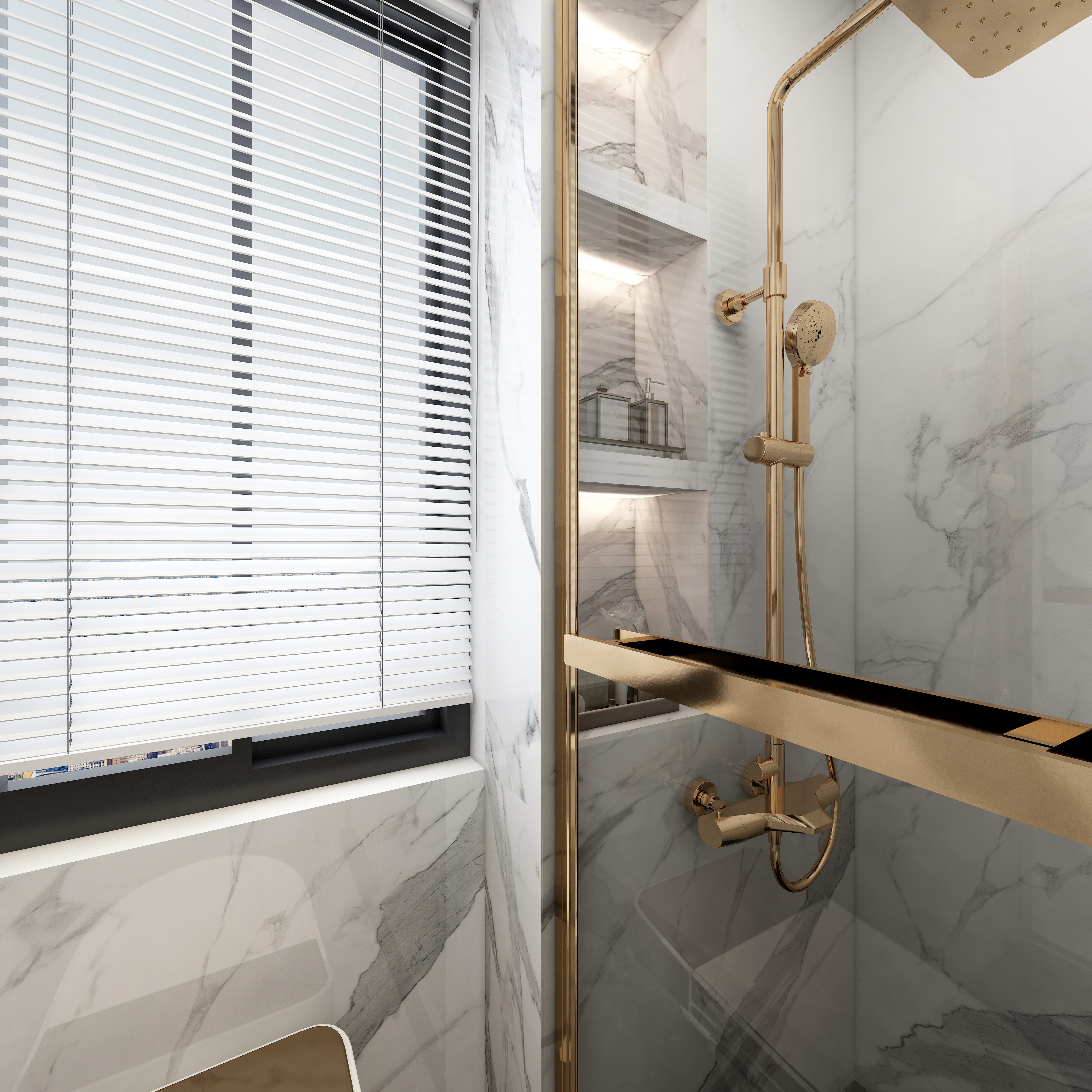 欧意诺qcFyU-【爱家亚洲花园】意式轻奢一层卫生间装修效果图第3张