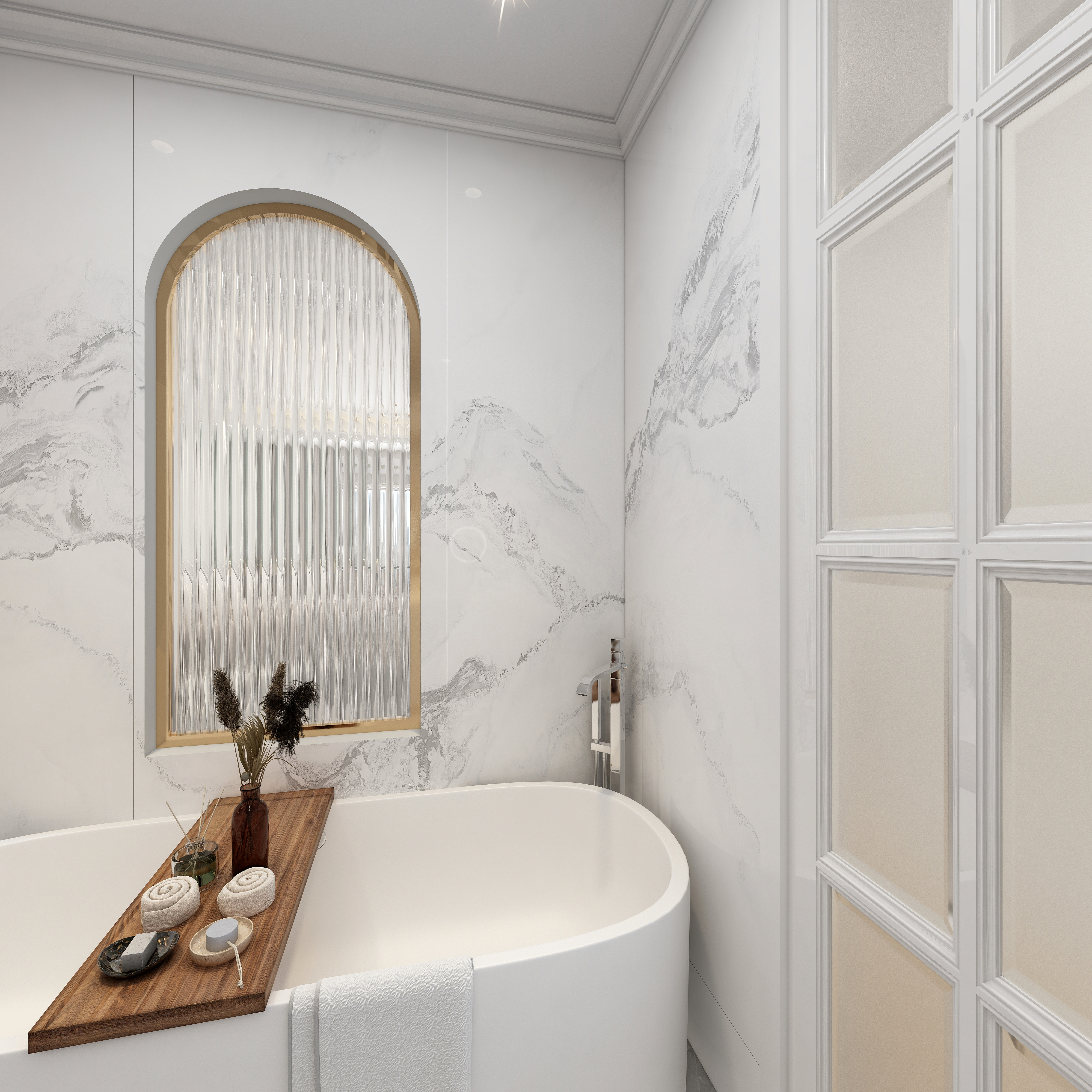 欧意诺qcFyU-【爱家亚洲花园】意式轻奢一层主卫装修效果图第3张