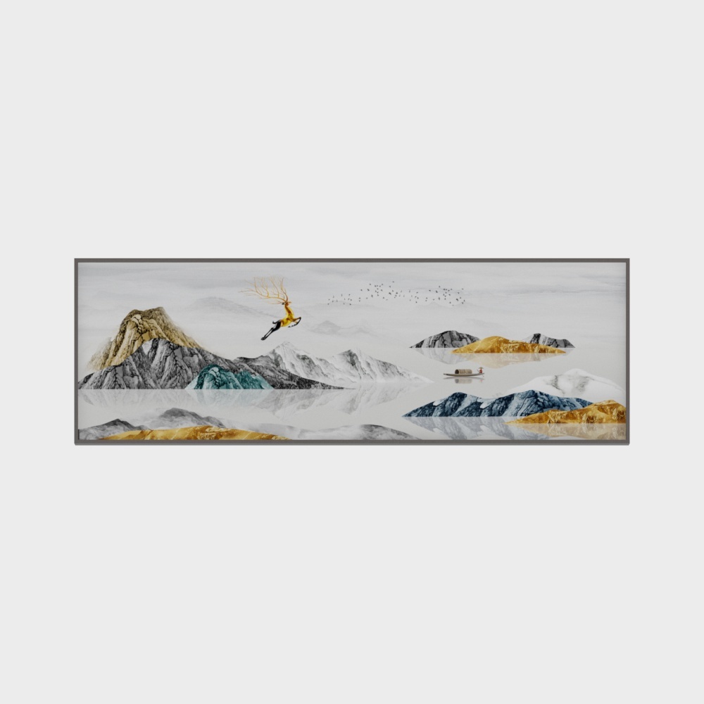 龙匠饰家-新中式风装饰画-卧室装饰画