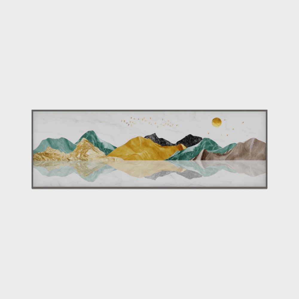 龙匠饰家-新中式轻奢风装饰画-卧室装饰画