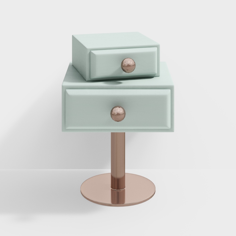 上海 Maison Dada 北欧浅色床头柜3D模型