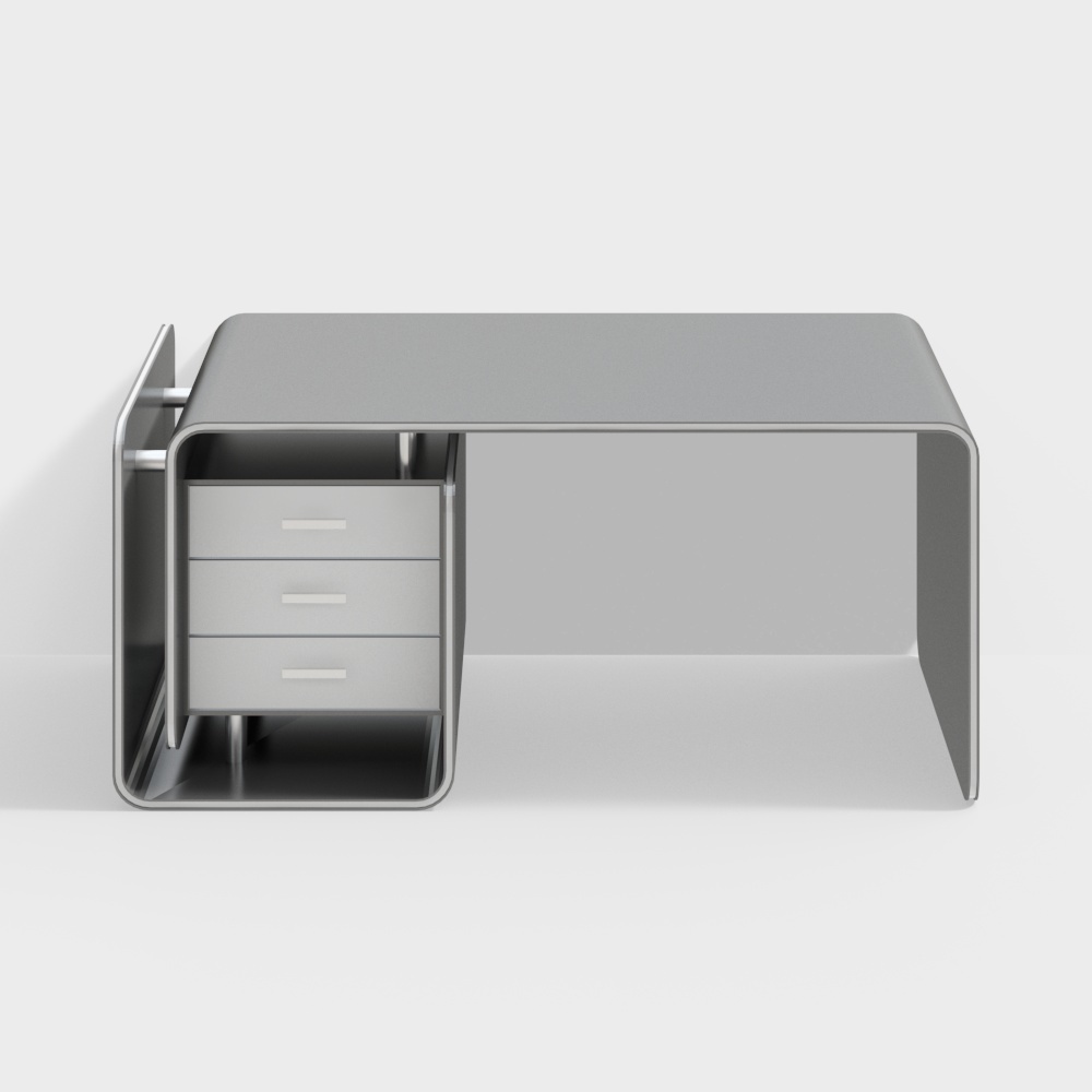 现代书桌文件柜