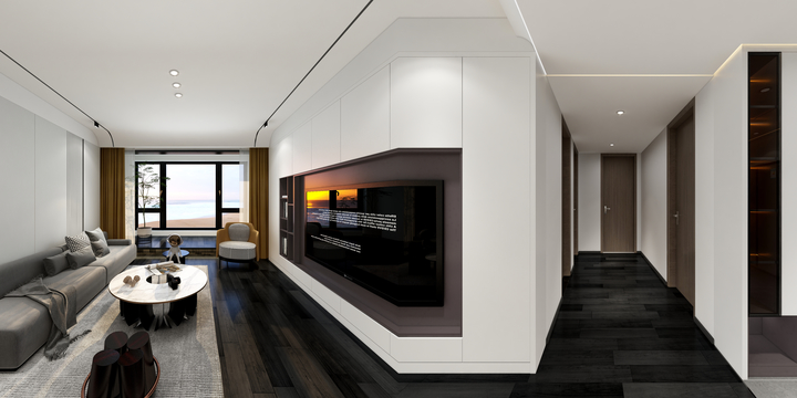 子规声里雨如烟-现在客厅-装修设计方案