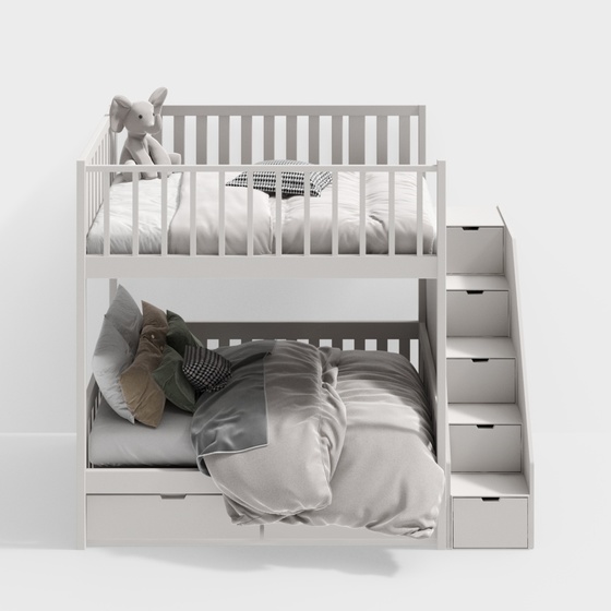 Scandinavian Bunk Beds,Earth color