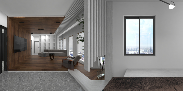 麻雀1-瑞和园89.50㎡B户型3室2厅1卫-装修设计方案