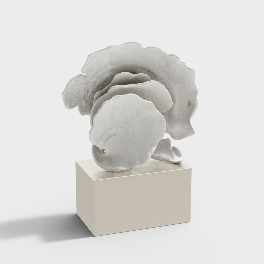 现代书籍花瓶雕塑摆件-摆件-23D模型