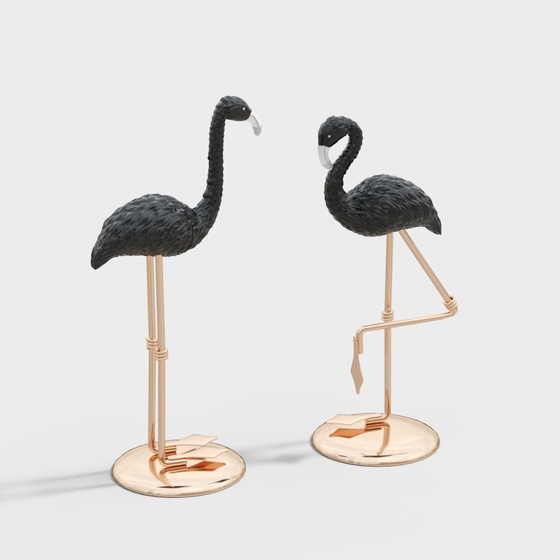 Nordic vase book ornaments-Flamingo ornaments