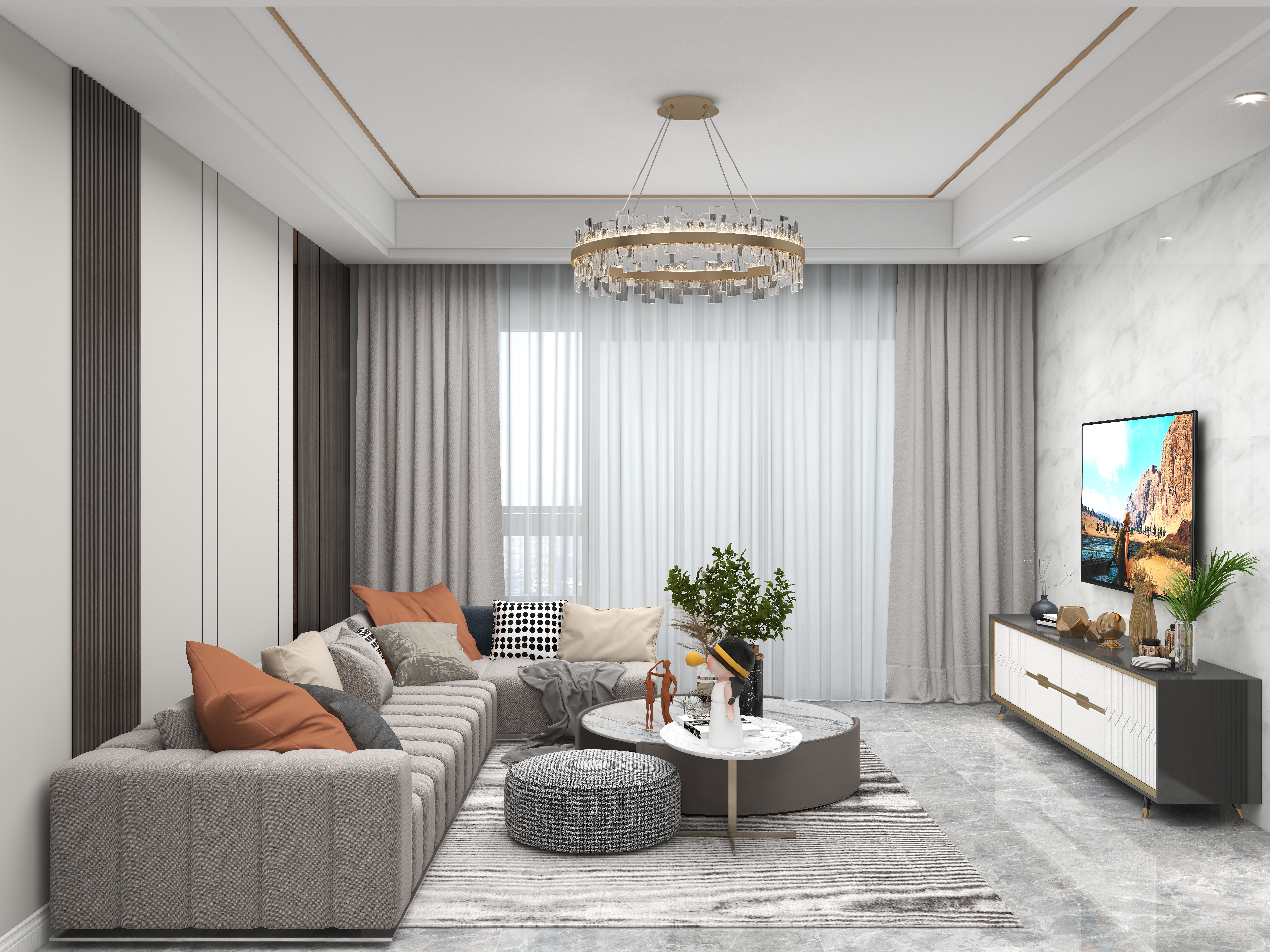 壹诺设计工作室-现代风装修效果图