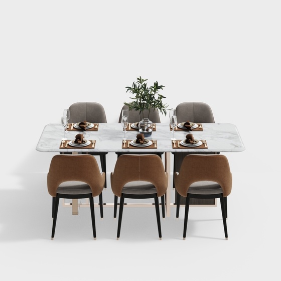 Luxury Dining Sets,brown