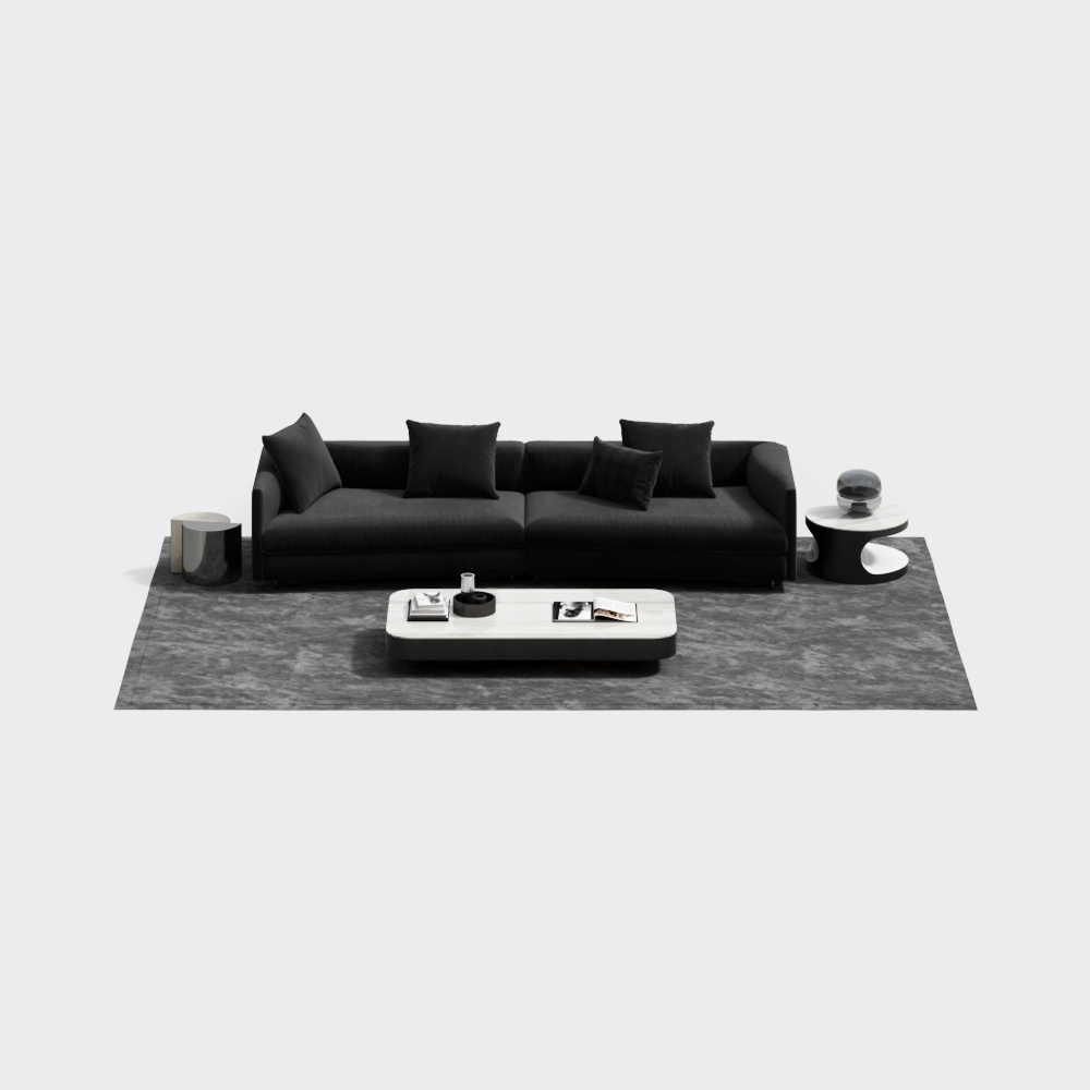 minotti 现代沙发茶几组合