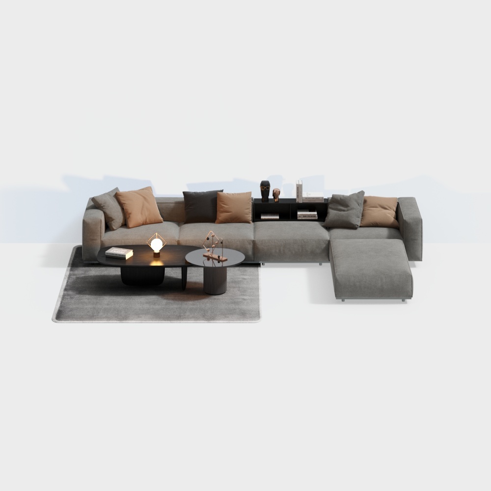 意大利 米洛提 minotti 现代沙发茶几组合