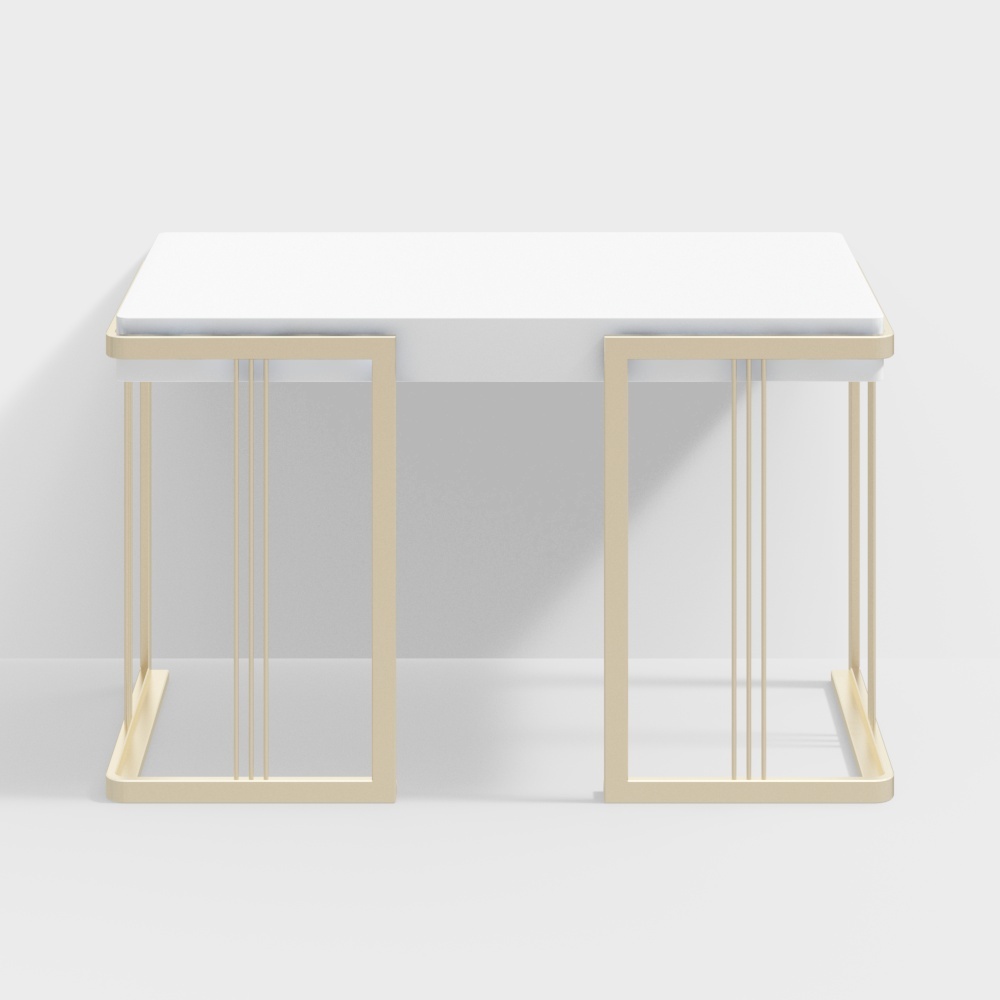 1.2m烤漆书桌-BSGKV76A-光之屋3D模型