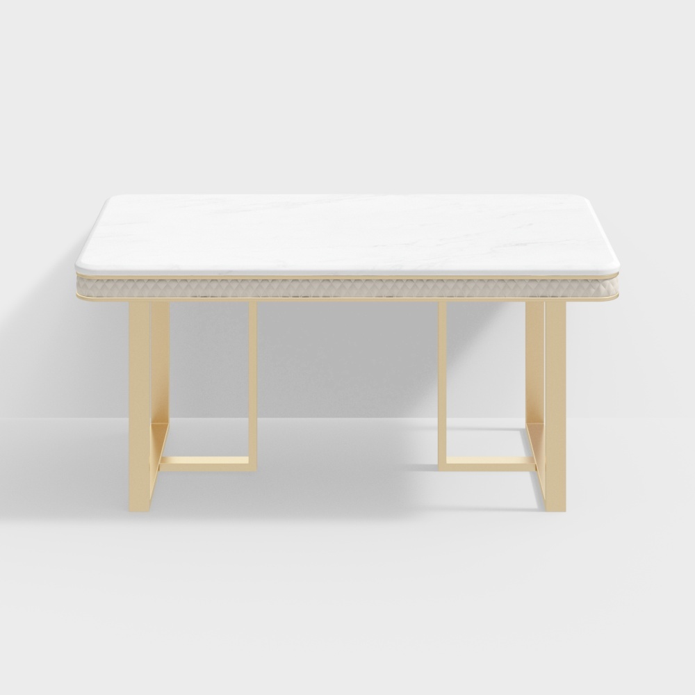 1.6m大理石金属包皮餐桌-BSGF511-光之屋