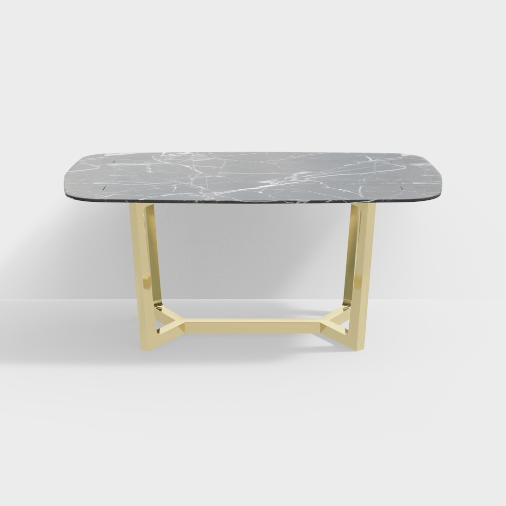 1.8m大理石餐桌-BSGFZ013D模型
