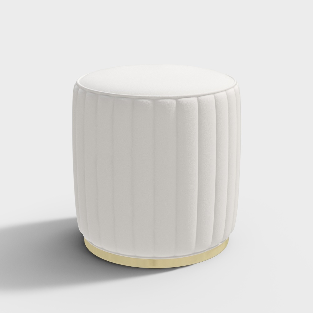 皮质妆凳-BSGZMS0061-光之屋3D模型