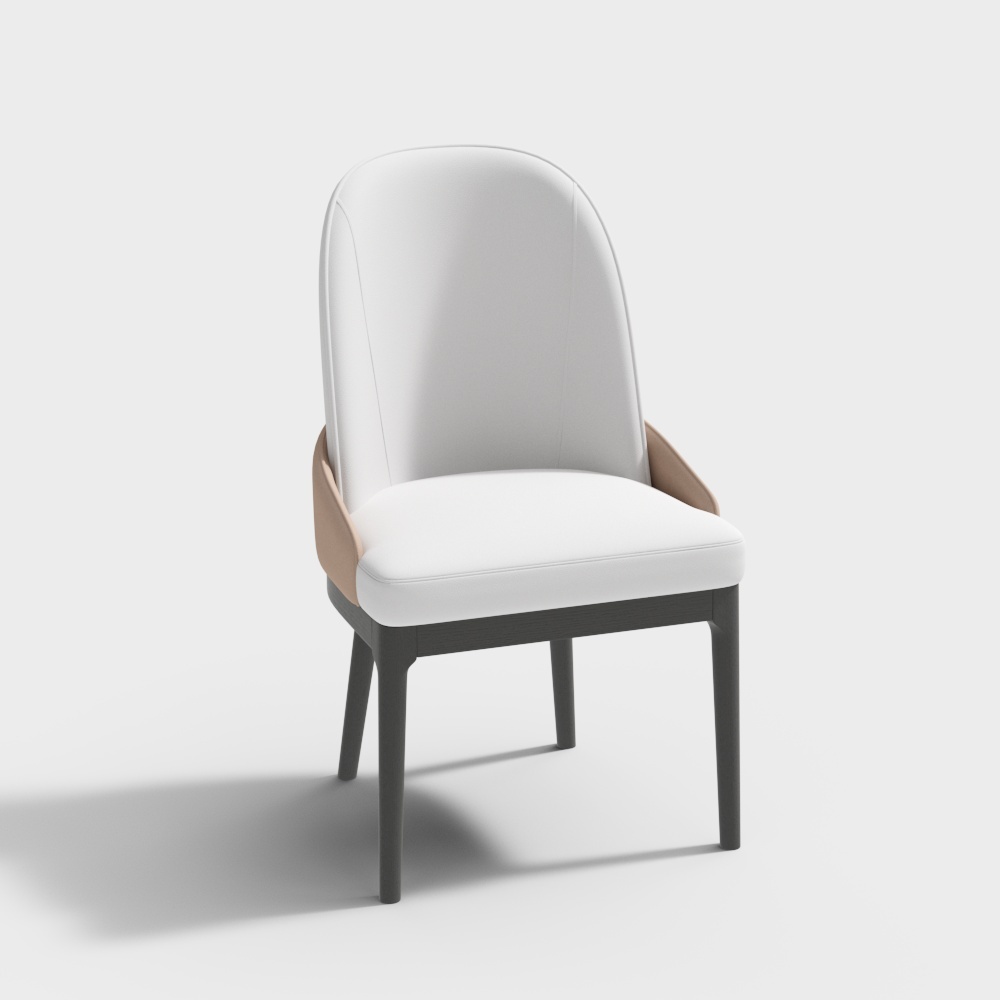 皮质餐椅-BSGYL301A3D模型