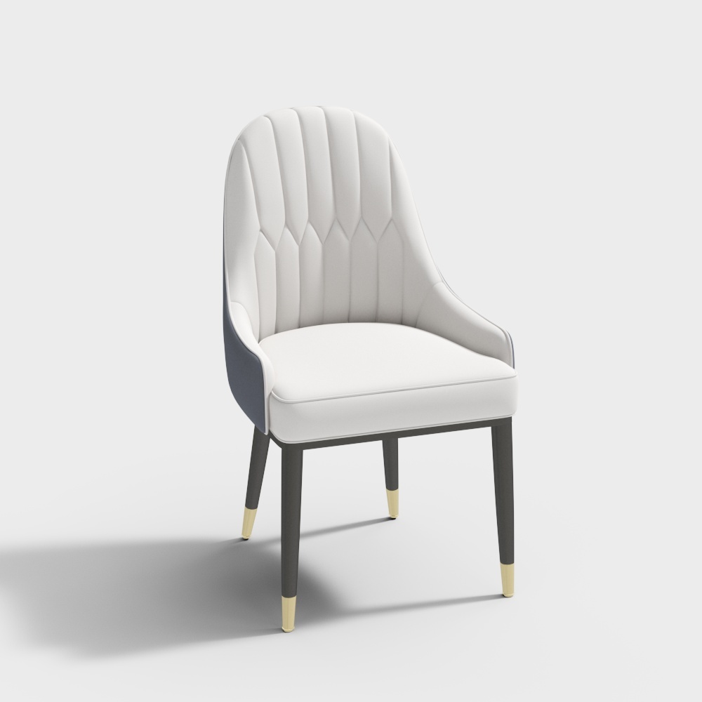 皮质餐椅-BSGY16-1A3D模型