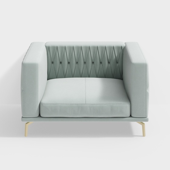 Neoclassic Modern Single Sofa,Single Sofa,Seats & Sofas,Green