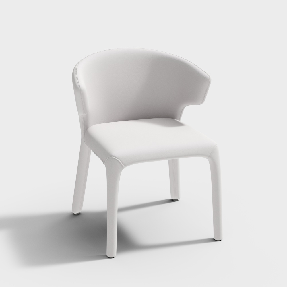 皮质餐椅-BSJY2151A-森凯洛3D模型