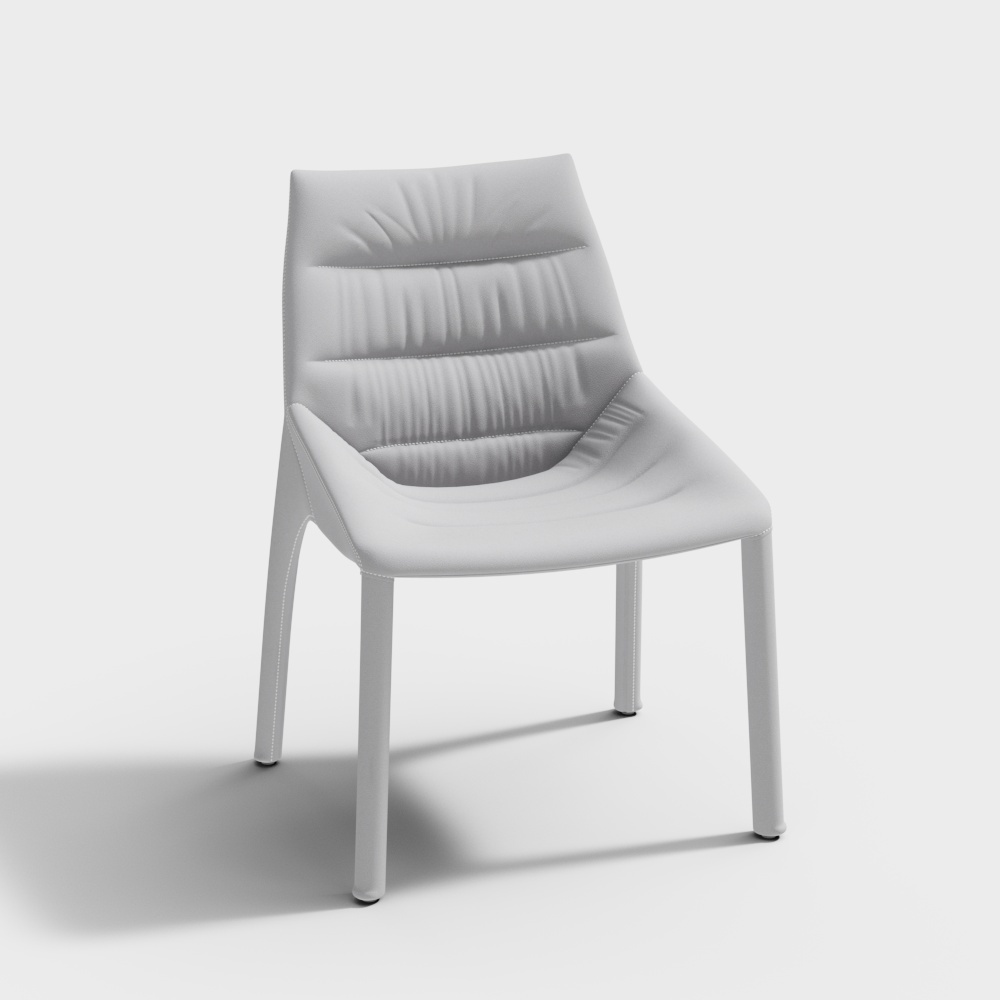 皮质餐椅-BSJY2153A-森凯洛3D模型