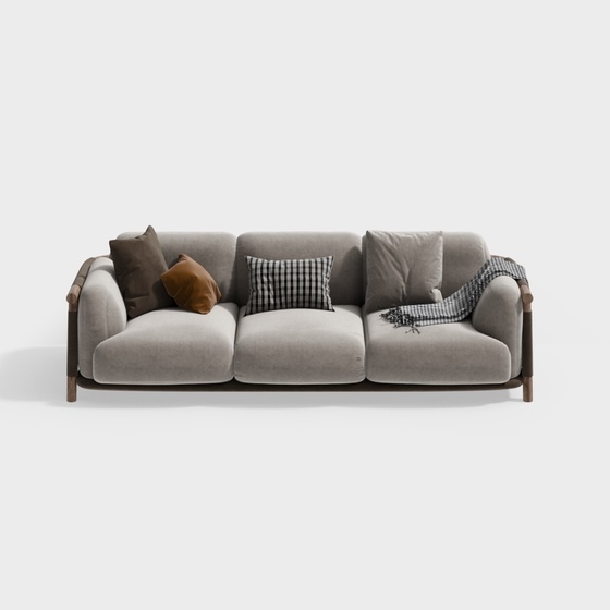 Luxury Three-seater Sofas,3-seater Sofas,Seats & Sofas,gray